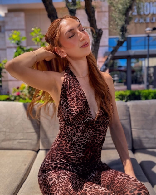 Ruby Leopard Capri Jumpsuit